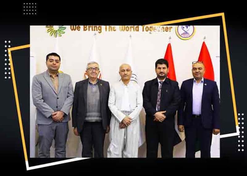 پێشوازی تیمی پێشانگای نێودەوڵەتی سلێمانی لە وەفدی ژوری بازرگانی و پیشەسازی سنە.