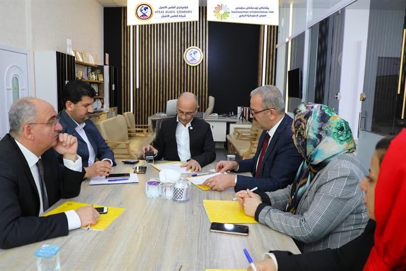 واژۆ کردنی نامەی لێکتێگەشتنی نێوان کۆمپانیای اطلس الاصیل ( ڕێکخەری سەرەکی پێشانگای نێودەوڵەتی سلێمانی ) لەگەڵ گروپی کۆمپانیاکانی ئیشگەم لە تورکیا .