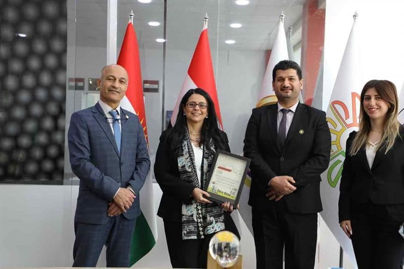 The visit of the Egyptian Commercial Consul to the Sulaymaniyah International Fair