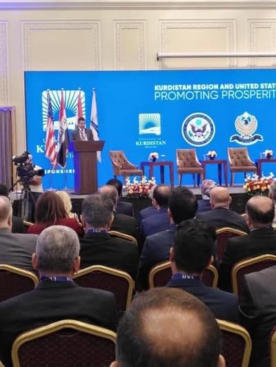 بەشداری تیمی کۆمپانیای ئەطلس الأصيل لە دیداری کوردستان و ویلایەتە یەکگرتووەکانی ئەمریکا