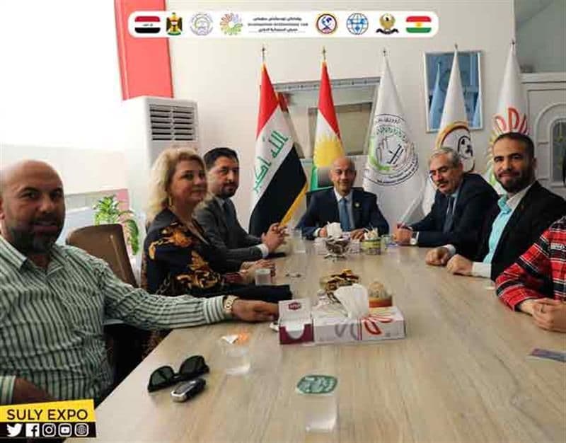 سەردانی سەندیکای بازرگانی و خاوەن کارگەکانی تورکیا و عێراق بۆ پێشانگا.