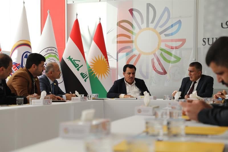 شاندێکی یەکێتی ژورە بازرگانیەکانی عێراق سەردانی پێشانگای نێودەوڵەتی سلێمانیان کرد