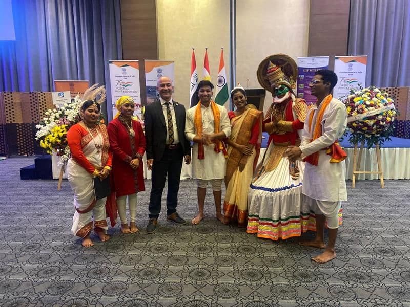 Participating in the 74th anniversary of the National Day of India.