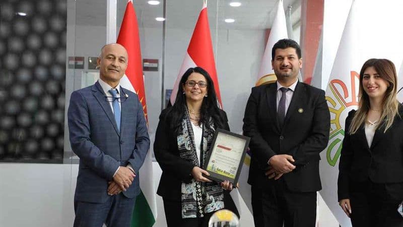 The visit of the Egyptian Commercial Consul to the Sulaymaniyah International Fair
