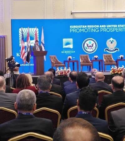 بەشداری تیمی کۆمپانیای ئەطلس الأصيل لە دیداری کوردستان و ویلایەتە یەکگرتووەکانی ئەمریکا