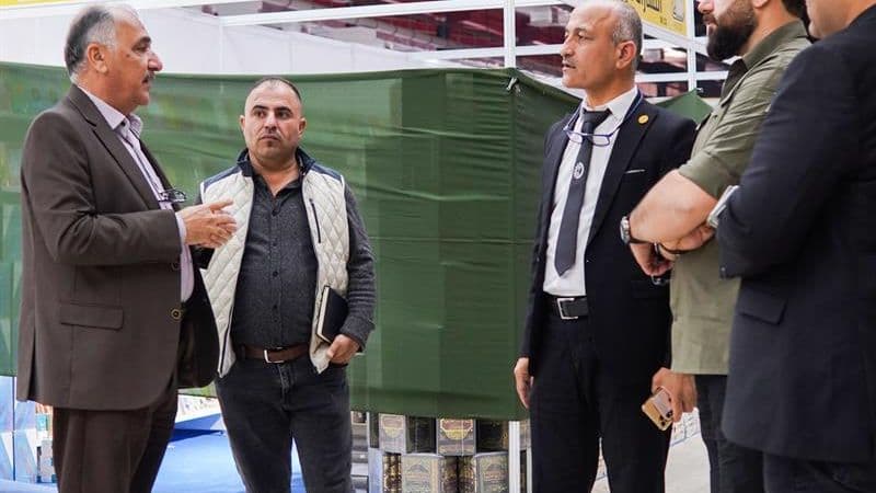 Mr. Yassin Rahim , visited the preparations for the fourth Suly Book Expo.