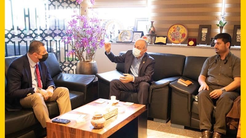 visiting the governor of Sulaymaniyah
