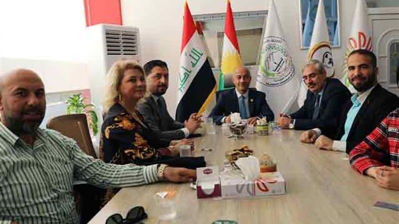 سەردانی سەندیکای بازرگانی و خاوەن کارگەکانی تورکیا و عێراق بۆ پێشانگا.