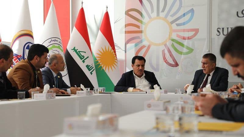 شاندێکی یەکێتی ژورە بازرگانیەکانی عێراق سەردانی پێشانگای نێودەوڵەتی سلێمانیان کرد