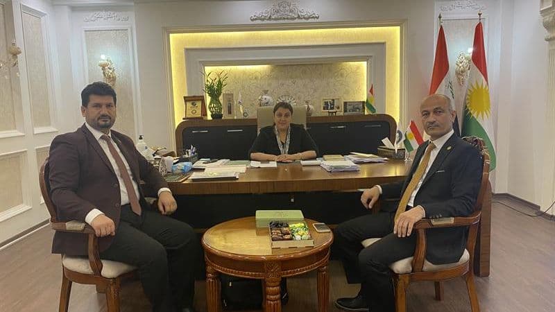سەردانیکردنی وەزارەتی کشتوکاڵ و سەرچاوەکانی ئاو